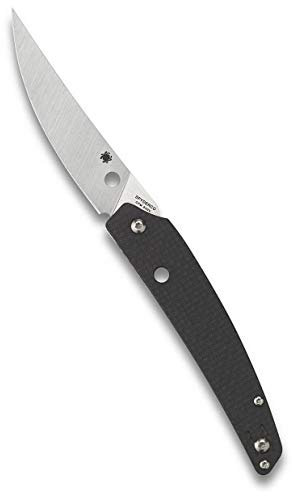Spyderco C242CFP, schwarz, Griff 11 cm