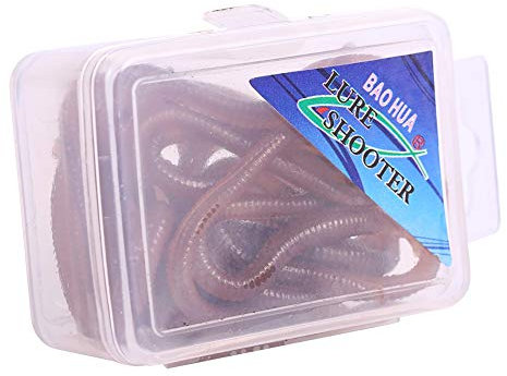 17-18pcs 10cm Weiche Simulations-Würmer, Geformte Fischartiger Geruch-weiche Fischen-Köder-Köder Mit Kasten Für Fischer-Künstliche Fischen-Köder (Farbe : A)