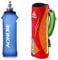 Geila Bouteille à eau Handheld pour la course, bouteille à main Grip de 17 oz avec sac d'hydratation à sangle, ballon souple BPA Sport (Orange)
