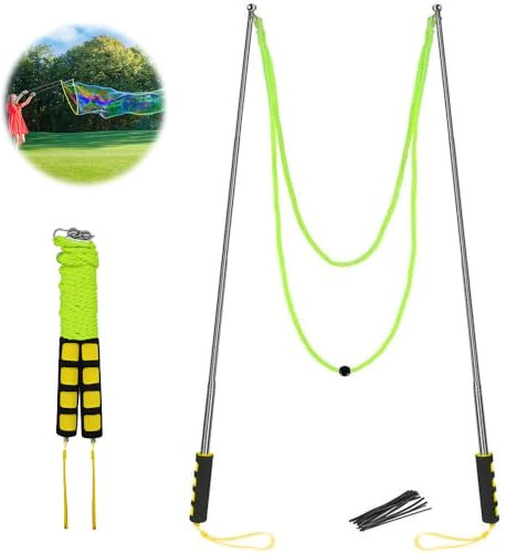 Ubitree Seifenblasen Groß, Riesenseifenblasen Spielzeug für Kinder, Edelstahl Seifenblasen Stäbe das Teleskopische Entwurfs Einfache Tragen, Outdoor Spielzeug für Seifenblasen Partei Außen Garten