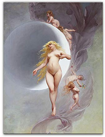 Kunstdruck Poster - Luis Ricardo Falero Der Planet Venus 20x30 cm ca. A4 - Alte Meister Bild ohne Rahmen