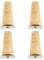 4 Stück Holz Tischbeine,Holz Sofafüße Möbelfüße,Holz Möbelfüße 8cm/15cm/20cm,mit Montageplatten & Schrauben für Sofa Bett Schrank Couch Stuhl (Gerade Füße 8cm)