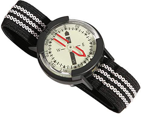 Montre-Bracelet Boussole étanche extérieure Montre Boussole de Camping réglable avec Cadran Lumineux pour Camping plongée randonnée