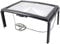 Large A4 Reading Magnifier with 4 LED Light,3X Full Page Magnifying Glass Foldable Desktop Stand Magnifier Hands-Free Rectangular Loupe Reading Aid for Seniors Low Vision Aging Eyes