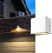 SLV Wandaufbauleuchte SITRA S Single / Beleuchtung für Wände, Wege, Eingänge, LED Spot außen, Aufbau-Leuchte Outdoor, Gartenlampe / IP44 6.2W 580/620lm 3000/4000K CCT SWITCH weiß