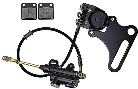 GOOFIT Gruppo freno posteriore Cilindro principale Pinza Coolster Con pastiglie dei freni di ricambio Sostituzione per Scooter cinese SR 125cc 110cc Pit Dirt Bike