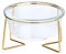 PetPhindU Verre Gamelle Raised D'aliments pour Chats Gamelle pour Chat Abreuvoir Nourriture pour Chiens Gamelle pour Chien Abreuvoir avec Élévation du Stand Cat Plat du Bassin Chien Gamelle pour Big
