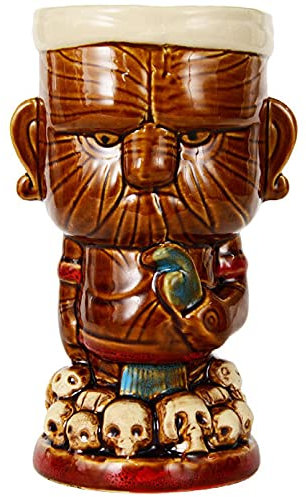 Tiki Becher, Tiki cocktail, Tiki Tasse, Keramik Hawaiian Cocktail Becher, Cocktail Tasse Lustige Kunsthandwerk Innovative Keramik Tasse für Bar Küche Cafe,A29