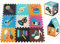 Moby-System Puzzlematte für Babys - Schadstofffreie Baby Spielmatte 90x90 cm - Geruchlose, wasserdichte SpielfläChe mit Bildungsdesigns für Jungen & Mädchen