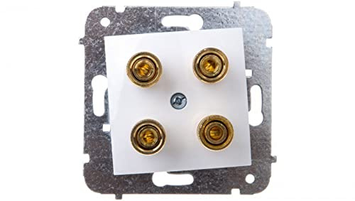 CARLA Lautsprecherdose 2-fach weiß 1758-10 Elektro-plast Aufputz 5901752635234