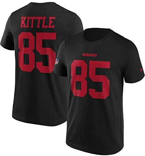 Fanatics - NFL San Francisco 49ers Kittle Name & Number Graphic T-Shirt - Schwarz Farbe Schwarz, Größe L