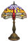 Tiffany-Tischlampe, Gelbe Libelle, Schreibtischlampe, Amerikanische Kreativität, Schlafzimmer, Wohnzimmer, Café, Bar, Tischlampe, 30,5 cm, Tiffany-Buntglas