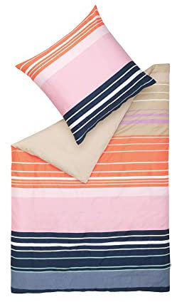 ESPRIT Satin-Bettwäsche-Set mit Streifenmuster