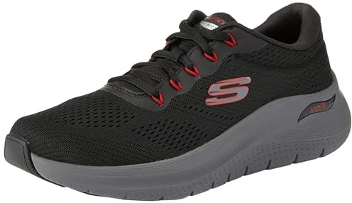 Skechers Men's Arch Fit 2.0 Sneaker, Black Mesh Synthetic, 11 UK