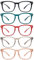 ZONLON 5 Pack Reading Glasses for Women Men Blue Light Blocking Spring Hinges Fashion Lightweight Computer Readers (5C2, 2.75)