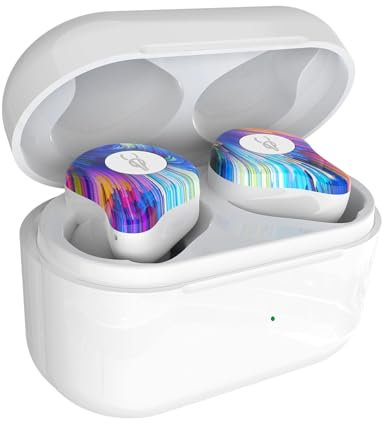 X12Pro Wireless Earbuds Bluetooth 5.3 Cool Look, Hi-Fi Stereo Noise Cancelling Bluetooth Earbuds, In-Ear Bluetooth Headphones with Microphone and Wireless Charging Case, For Android iOS (blooming)