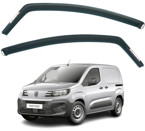 Juego de 2 Deflectores de Viento Compatibles Con Citroën Berlingo, Peugeot Partner, Rifter, Opel Combo y Toyota Proace