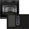 Oranier Pyrolyse Backofen Set EBP620 Einbau autark - 9 Funktionen & Flexx-Induktion 80 cm mit Kochfeldabzug KFA490-4 Kochzonen & Slider-Steuerung