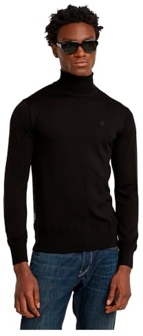 G-Star Herren Premium Core Turtle Knitted Sweater, Schwarz (dk Black D25177-D847-6484), L
