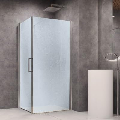 Lato Fisso per Porta Battente Briar 6 Millimetri Chrome per Box Doccia Parete Doccia (cm 72-75 x 195 H Stampato)