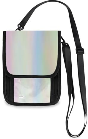 Kcldeci Reisebrieftaschen, Geldbörsen, Handytaschen, Crossbody-Taschen, magischer Retro-Stil, 80er-/90er-Jahre-Stil, Reisepasshülle für Damen und Herren, mehrfarbig, Einheitsgröße, Casual