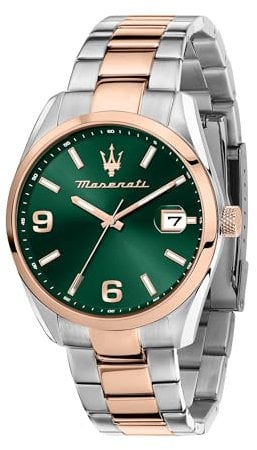 Maserati Herrenuhr in limitierter Auflage, Uhrzeit, Datum, Analog, Stahlarmband, ATTRAZIONE Collection R8853151020