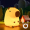 URAQT Capybara Nachtlicht für Kinder, Capybara Geschenk 1200mAh Niedliche Eiches Silikon Nachtlicht mit Dimmbarkeit Timer USB Touch Capybara Nachtlichter Niedliches Tier Lampe für Kinderzimmer
