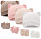 DRESHOW Neugeborenes Baby Mütze Hut und Handschuhe Set Beanie Bekleidung Unisex Infant Hut Kindergarten Mütze Baby Jungen Mädchen 0-6 Monate