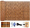 Ukkajovlex Panneau De Clôture Brise-Vue Balcon Brune Brise-Vue Bambou 100x500 90x400 80x600 120x180 180x180cm Clôture Brise-Vue Jardin Bois Toit Extérieur Bar Terrasse