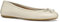 Geox Women's D Palmaria B Ballet Flat, Papyrus, 3 UK