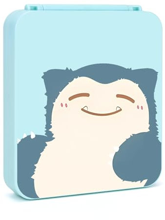 DLseego Game Card Case for Switch/Switch OLED/Switch Lite,Cute Cartoon Switch Game Storage Holder Case with 12 Game Card and 12 Micro SD Card Slots-Blue Monster