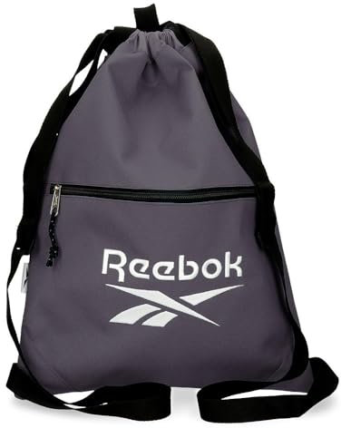 Reebok Boston Mochila Saco con Cremallera Gris 35x46 cms Poliéster by Joumma Bags