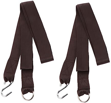 HANABASS 4 Stück Hängemattenseil Baumschaukelband Swing-aufhängegurte Baumriemen Schwingen Outdoor-schaukelbügel Riemen Mit S-Haken Baumschaukelgurte Baumseile Schwingen Nylon