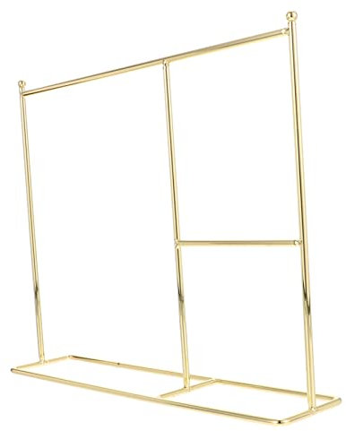 MUSISALY Einzigartiger Kleiderständer Für Puppen Aus Metall Kleiderständer Aus Eisen Für Puppenhaus Mini-kleiderständer Für Puppen Farbe Gold 1 Stück