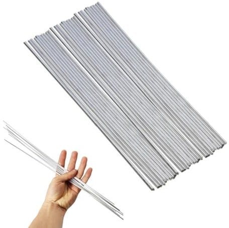 RuiChy Aluminium Welding Rods 40PCS Silver Solder Rods Low Temperature Universal Brazing Rods Flux Cored Soldering Sticks for Metal Mild Steel TIG Arc Welding(1.6 x 330mm)