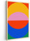 MuchoWow© Bilder mit Rahmen 60x90 cm Poster Wanddekoration Wohnzimmer Deko Modern Geschenke Bilderrahmen Bauhaus - Modern - Abstrakte Kunst - Retro - Kunst