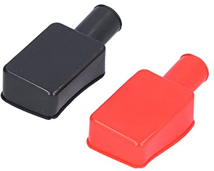 Battery Terminal Covers,Battery Terminal Insulator Covers, Isolate Soft Rubber Positive and Negative Poles Stud Cap, Connector Top Battery Post Cap Cover for Car Motorcycle Truck