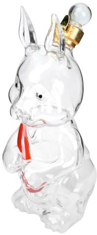 Cabilock Rabbitschäfer Weinflasche aus Glas 1000ml für Weinherstellung und Wohnraumdekoration