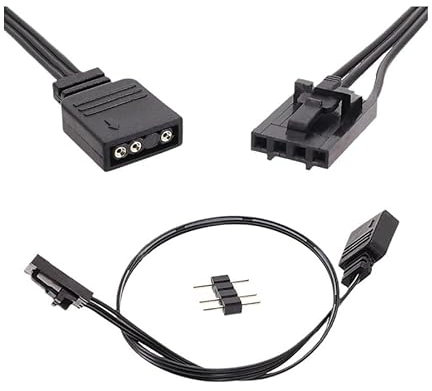 Cavo Adattatore per Controller Corsair, Compatibile con Ventole QL LL120, Godlight Sync 4PIN ARGB, Splitter RGB, Hub di Controllo, Cavo ARGB, Adattatore ARGB, Lunghezza 25 cm