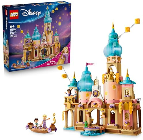 LEGO ǀ Disney Princess Rapunzels Schloss - Ausstellungsmodell mit 4 Mini Puppen, Pascal Figur und Zubehör - Geburtstagsgeschenk für Mädchen ab 6 Jahren und Fans von Rapunzel - Neu verföhnt - 43297