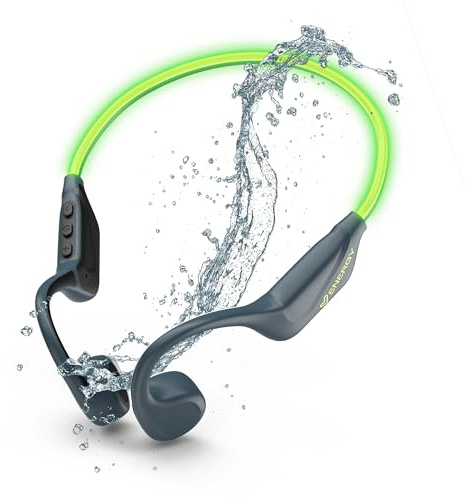 Energy Sistem VibeWave – Auriculares Bluetooth Deportivos (Bluetooth 5.4, 15 Horas de batería, micrófono, LED Lights, IPX5 Water Resistant, Multi Device Connection)