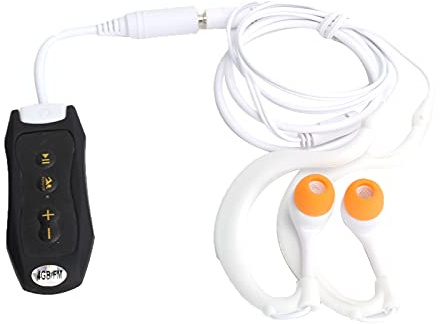 VBESTLIFE Lettore MP3 Resistente all'acqua, Lettore MP3 IPX8 da 4 GB con Radio FM per il Nuoto, Sportivo Portatile a Batteria Lunga con Clip per Corsa, Allenamento, Palestra
