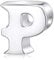 Alphabet-Anhänger, Anfangsbuchstabe, A-Z, aus 925er-Sterlingsilber, silberne Perlen, passend für Pandora-Anhängerarmbänder Letter P