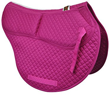 ECP Equine Comfort Products Konturierte Allzweck-Korrektur-Schabracke mit verstellbaren Memory-Schaum-Einsätzen für individuelle Unterstützung, rutschfest, stoßdämpfend, 55,9 cm Rücken, 49,5 cm Länge