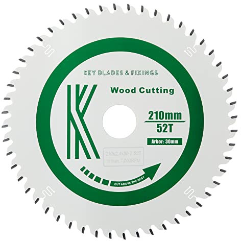 2402 Key Blades and Fixings 210 mm x 30 mm x 2.4 mm 52 Tooth TS75 Track/Circular Saw Blade