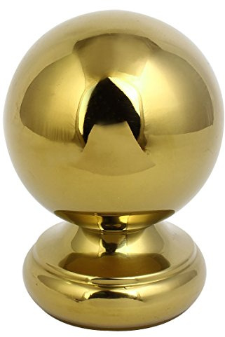 Aexit 76mm Boule d'ornement 304 Ton Or pour poteau clôture escalier Newel 667E495