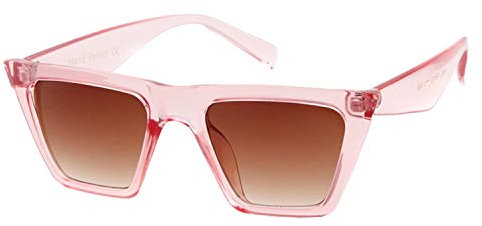 ADEWU Donna Occhiali da Sole a Gatto Protezione UV 400 Vintage Retro Cat Eye Sunglasses Rosa