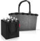 reisenthel Set Carrybag plus farblich passender bottlebag Einkaufskorb Einkaufstasche (Twist Silver)