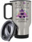 Cussing Unicorn Shank You with My Horn Travel Mug Coffee Mug. (Silver)