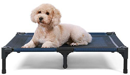ANWA Elevated Dog Bed Large Size, Raised Dog Bed Outdoor Use, Portable Dog Cot Large Dogs